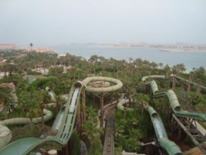 view over water park and the Palm