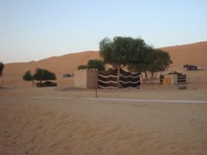 our "hotel" tent at 100 nights